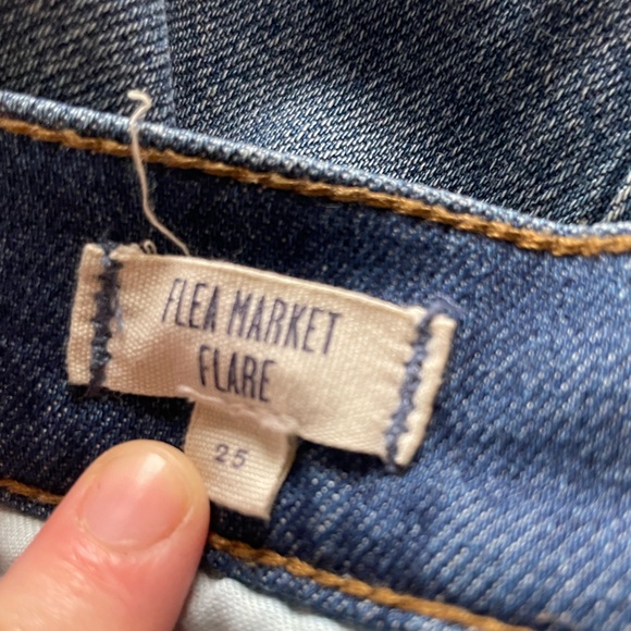 Madewell Flea Market Flares • 70s High Rise Flare Jeans • Faded Blue Size 25 - Picture 5 of 11